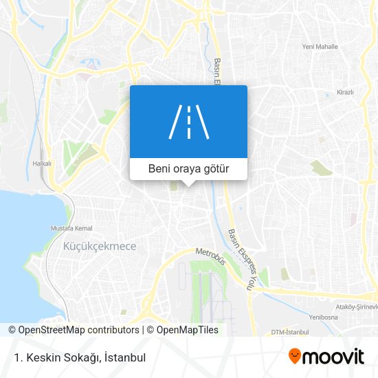 1. Keskin Sokağı harita