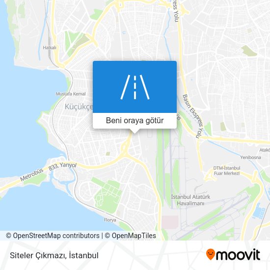Siteler Çıkmazı harita