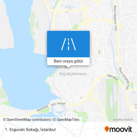1. Erguvan Sokağı harita