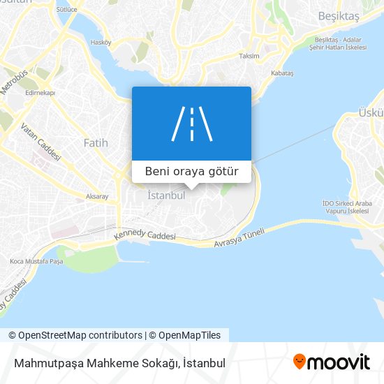 Mahmutpaşa Mahkeme Sokağı harita