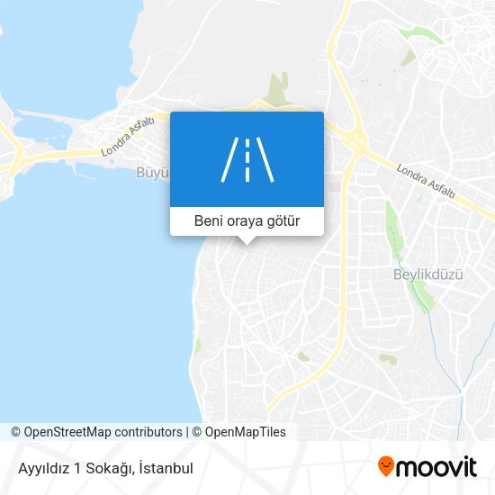 Ayyıldız 1 Sokağı harita
