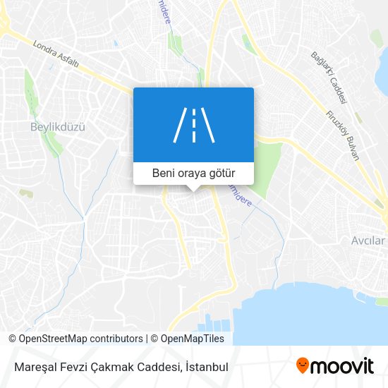 Mareşal Fevzi Çakmak Caddesi harita