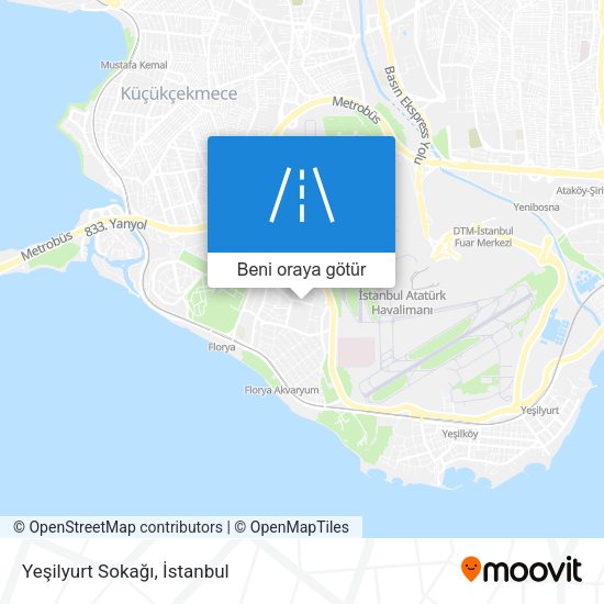 Yeşilyurt Sokağı harita
