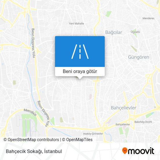 Bahçecik Sokağı harita
