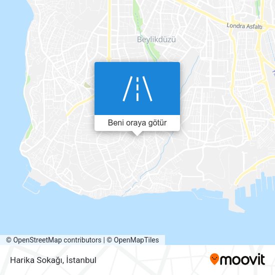 Harika Sokağı harita