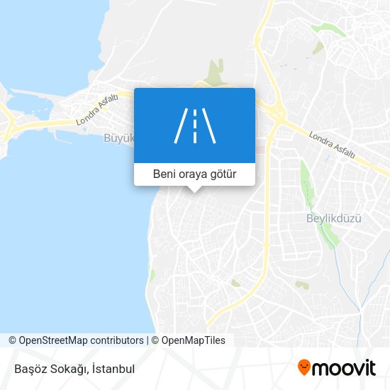 Başöz Sokağı harita