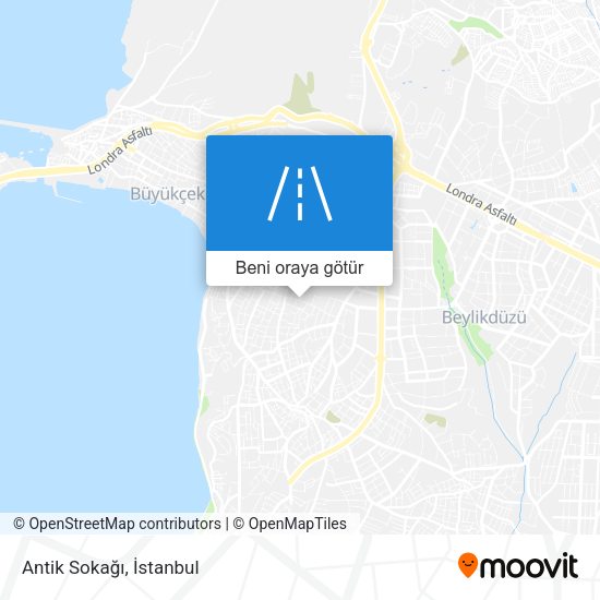 Antik Sokağı harita