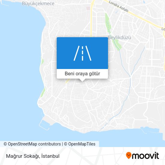 Mağrur Sokağı harita