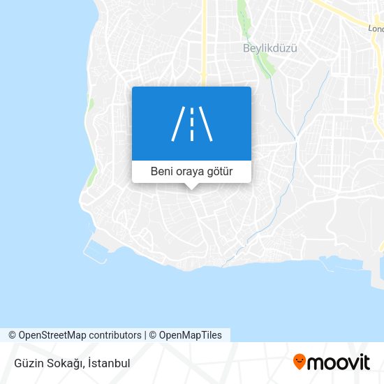 Güzin Sokağı harita