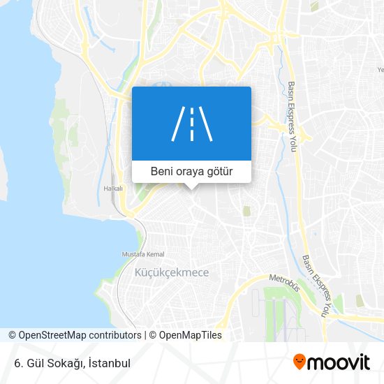 6. Gül Sokağı harita