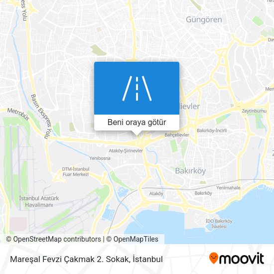 Mareşal Fevzi Çakmak 2. Sokak harita