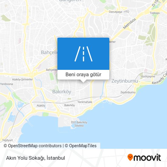 Akın Yolu Sokağı harita