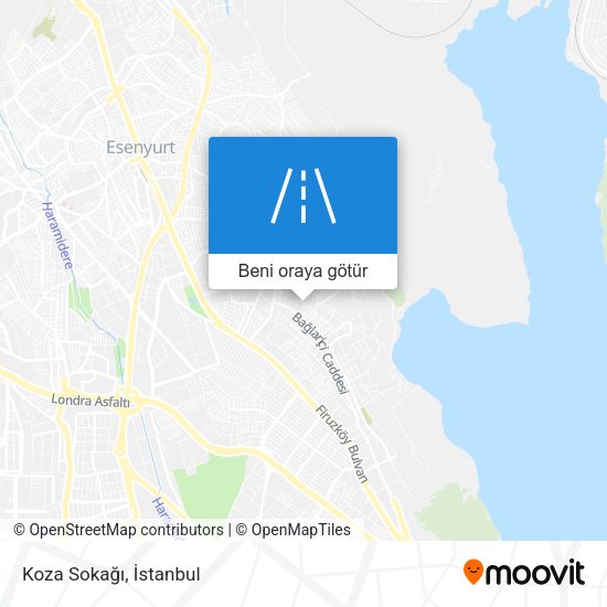Koza Sokağı harita