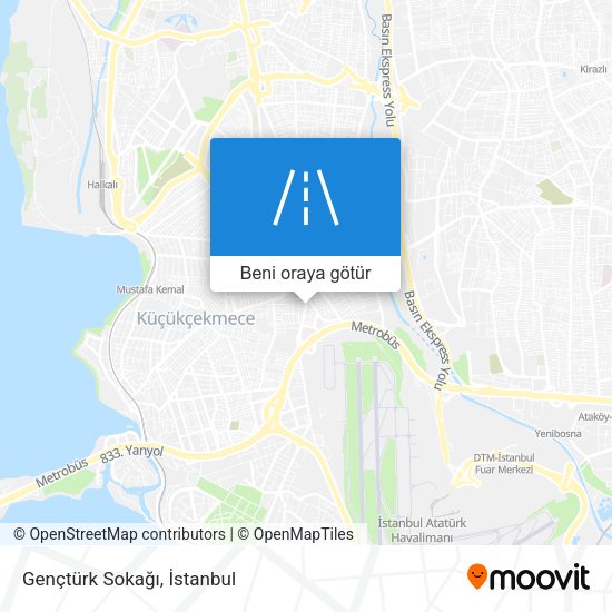 Gençtürk Sokağı harita