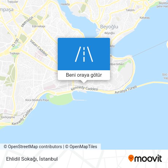 Ehlidil Sokağı harita