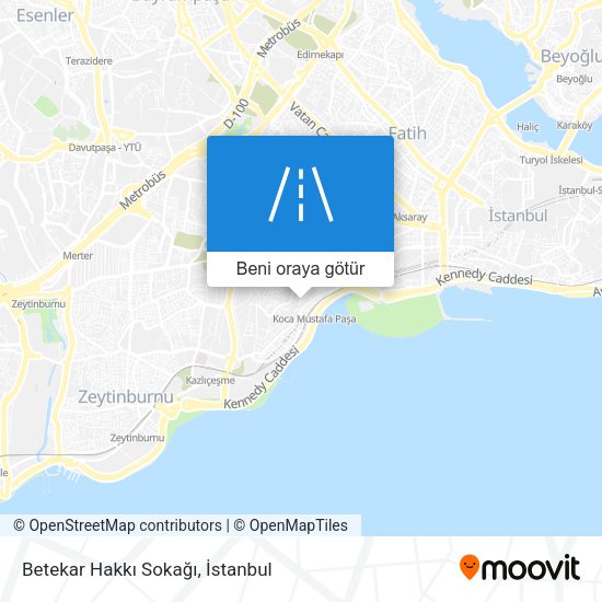 Betekar Hakkı Sokağı harita