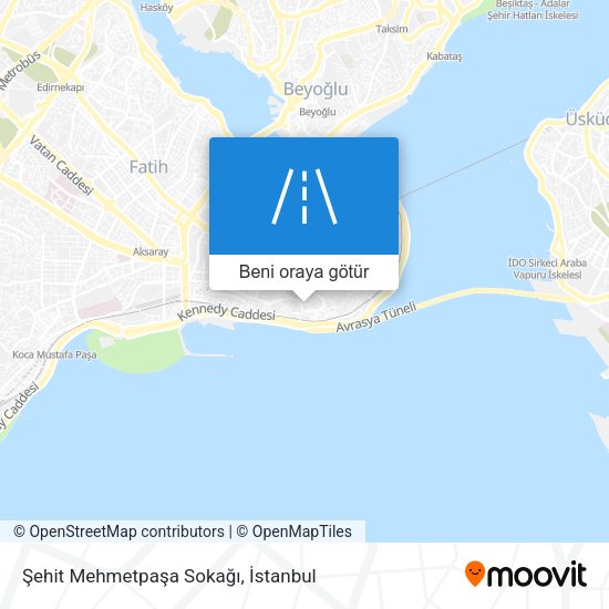 Şehit Mehmetpaşa Sokağı harita