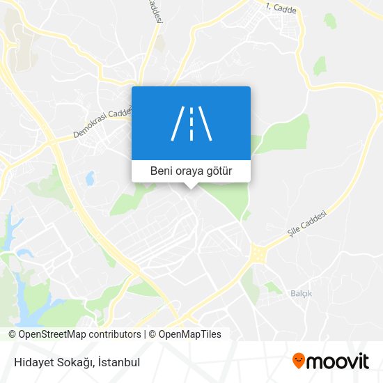 Hidayet Sokağı harita