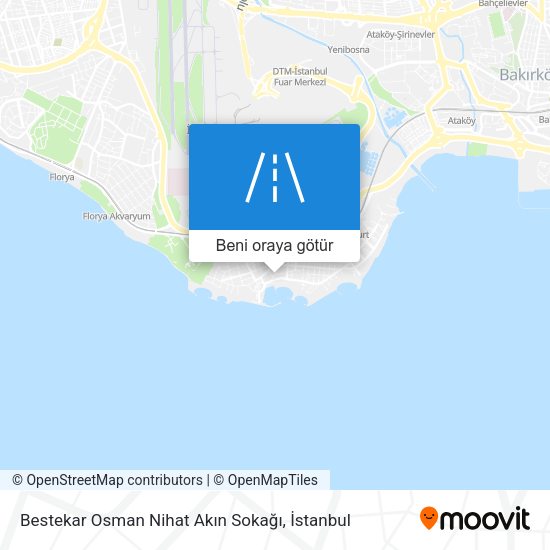 Bestekar Osman Nihat Akın Sokağı harita