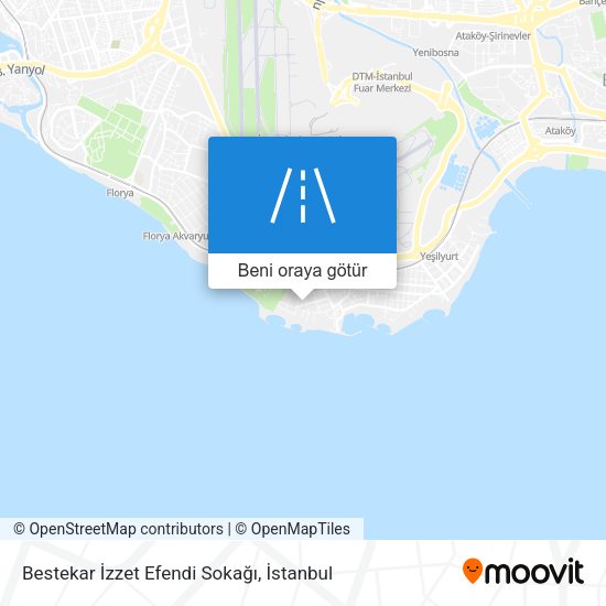Bestekar İzzet Efendi Sokağı harita