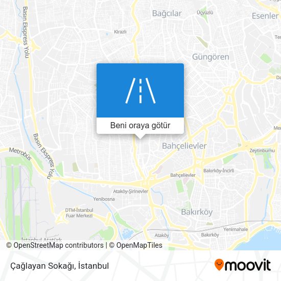 Çağlayan Sokağı harita