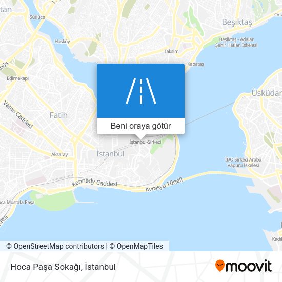 Hoca Paşa Sokağı harita