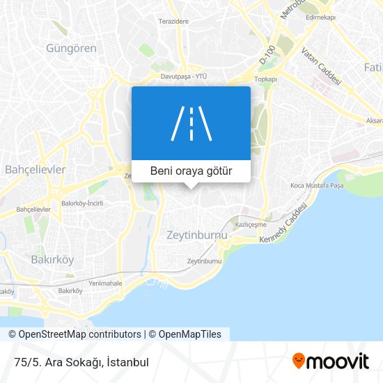75/5. Ara Sokağı harita