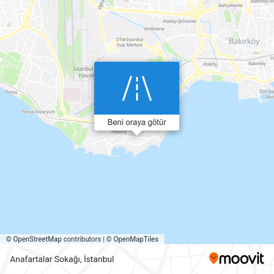 Anafartalar Sokağı harita