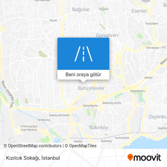 Kızılcık Sokağı harita