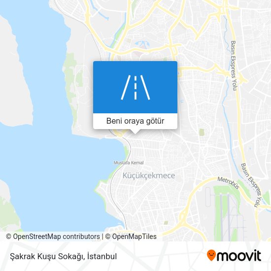 Şakrak Kuşu Sokağı harita