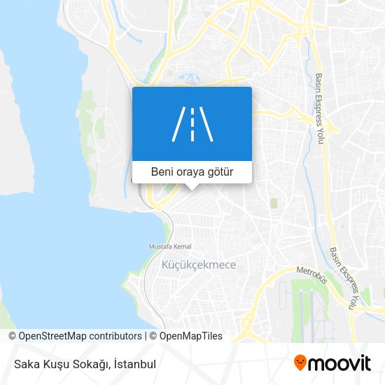 Saka Kuşu Sokağı harita