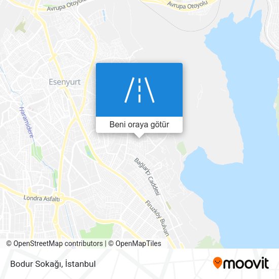 Bodur Sokağı harita