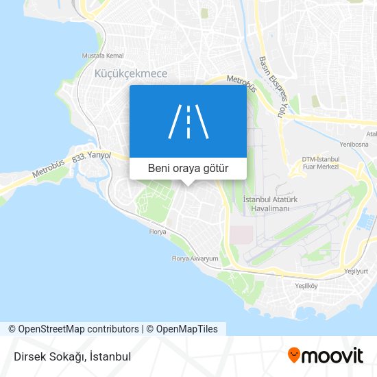 Dirsek Sokağı harita