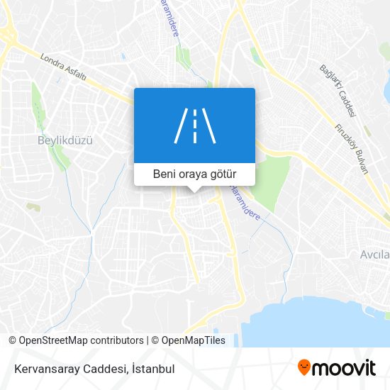 Kervansaray Caddesi harita