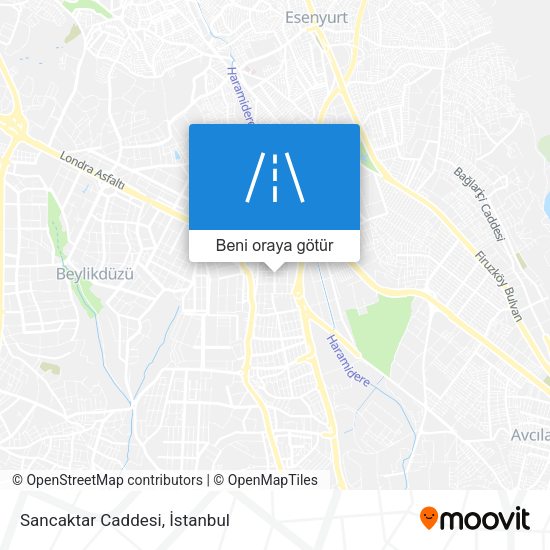 Sancaktar Caddesi harita