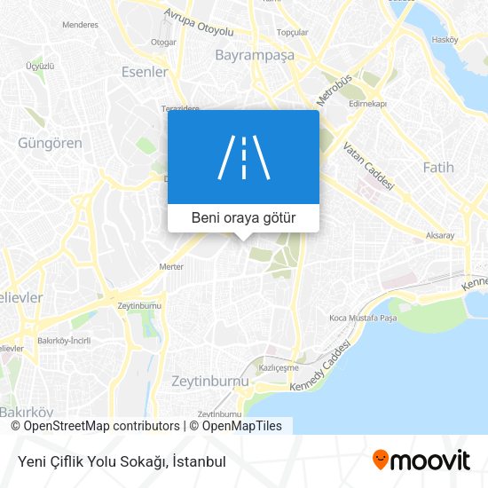 Yeni Çiflik Yolu Sokağı harita