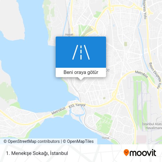 1. Menekşe Sokağı harita