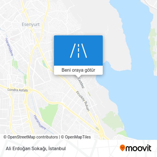 Ali Erdoğan Sokağı harita