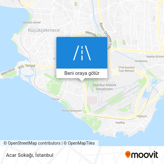 Acar Sokağı harita