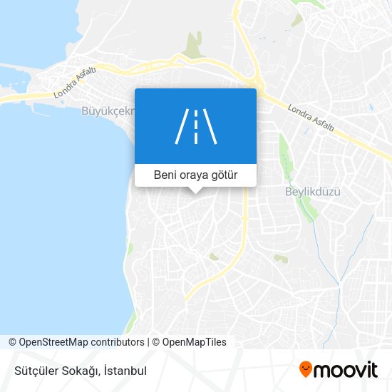 Sütçüler Sokağı harita