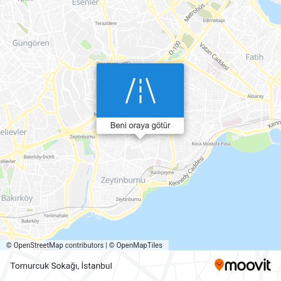 Tomurcuk Sokağı harita