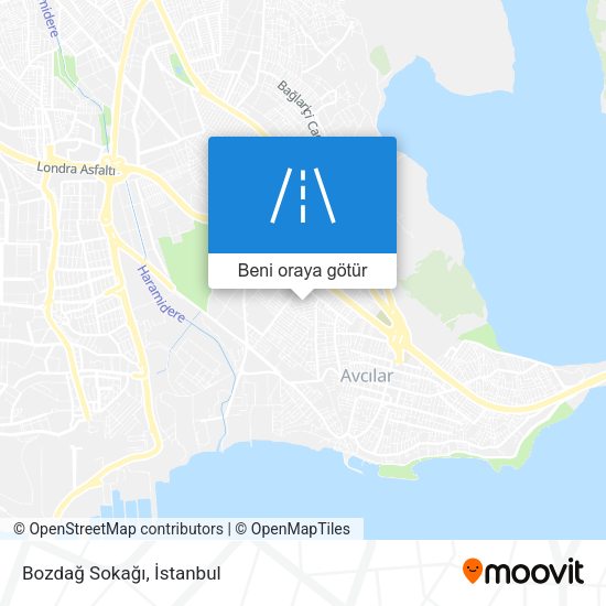 Bozdağ Sokağı harita