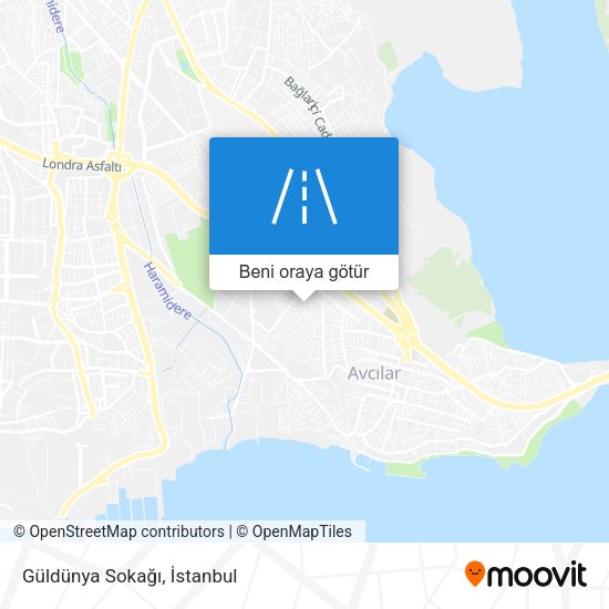 Güldünya Sokağı harita