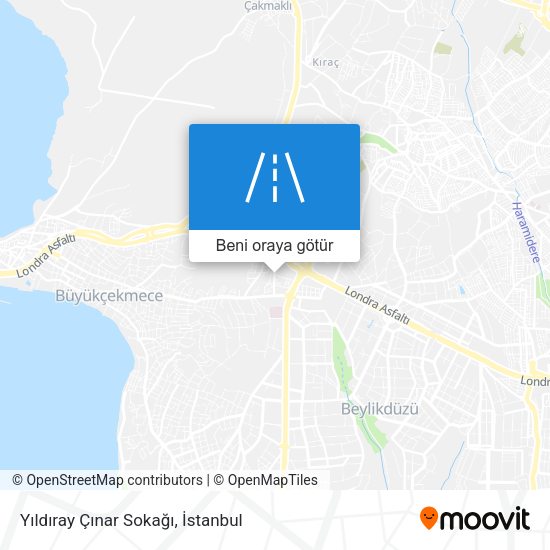 Yıldıray Çınar Sokağı harita