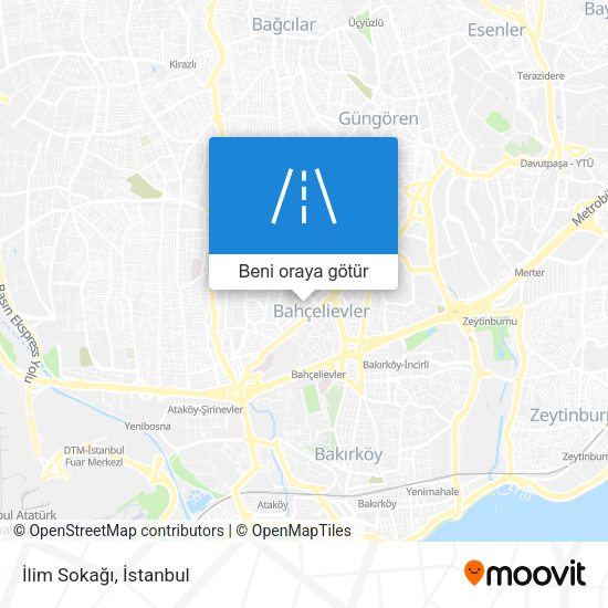 İlim Sokağı harita