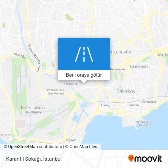 Karanfil Sokağı harita