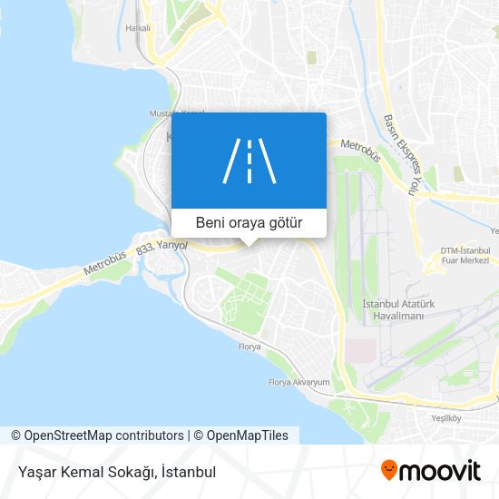 Yaşar Kemal Sokağı harita
