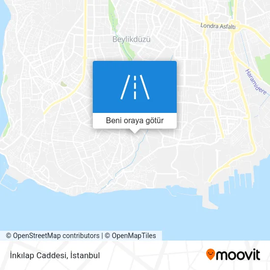 İnkılap Caddesi harita