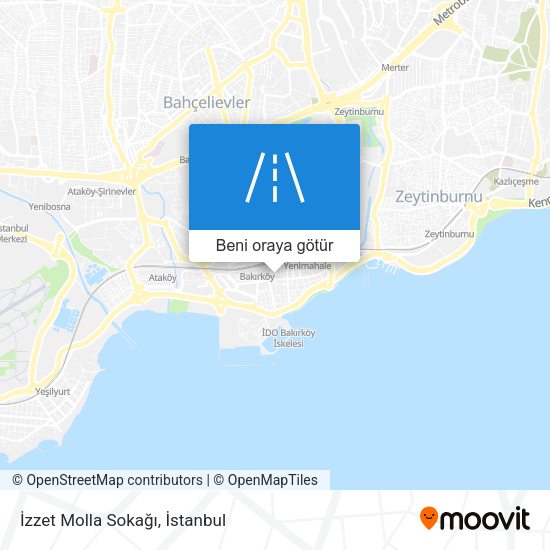 İzzet Molla Sokağı harita
