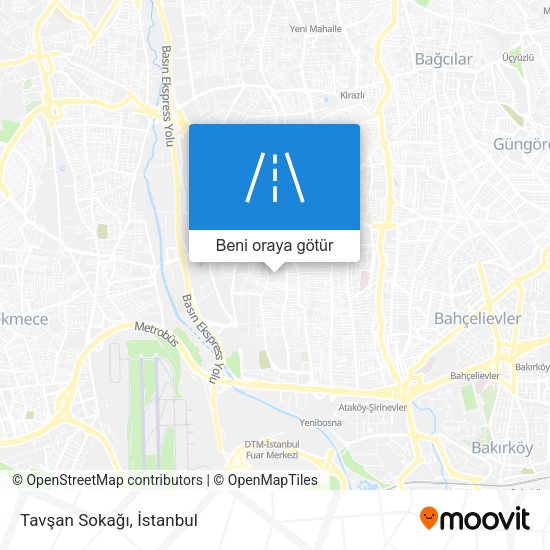 Tavşan Sokağı harita